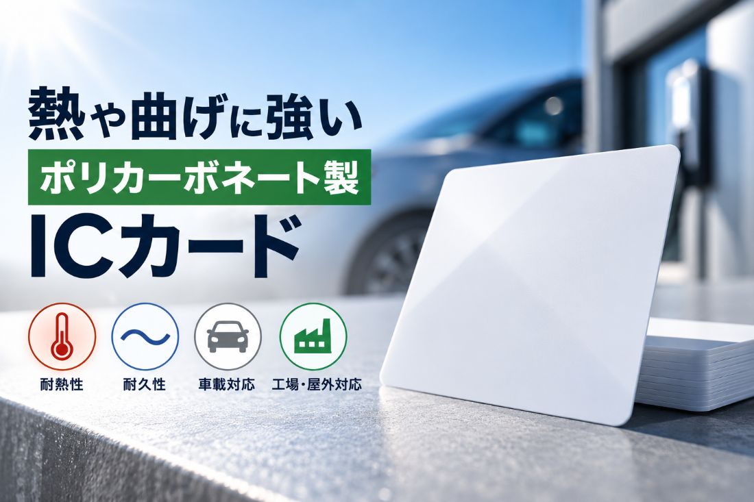 熱や曲げに強いポリカーボネート製ICカードを販売開始